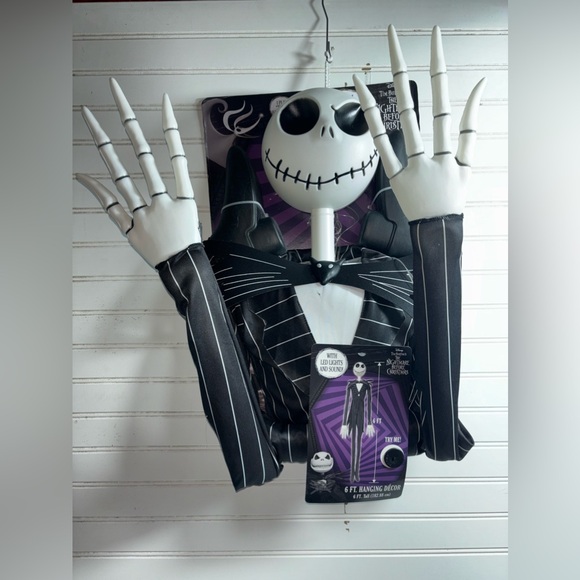 The Nightmare Before Christmas hanging decor Jack with LED Lights and sounds - Picture 1 of 6
